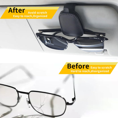 Yuoyar Car Sunglasses Holder 2 Pack Black